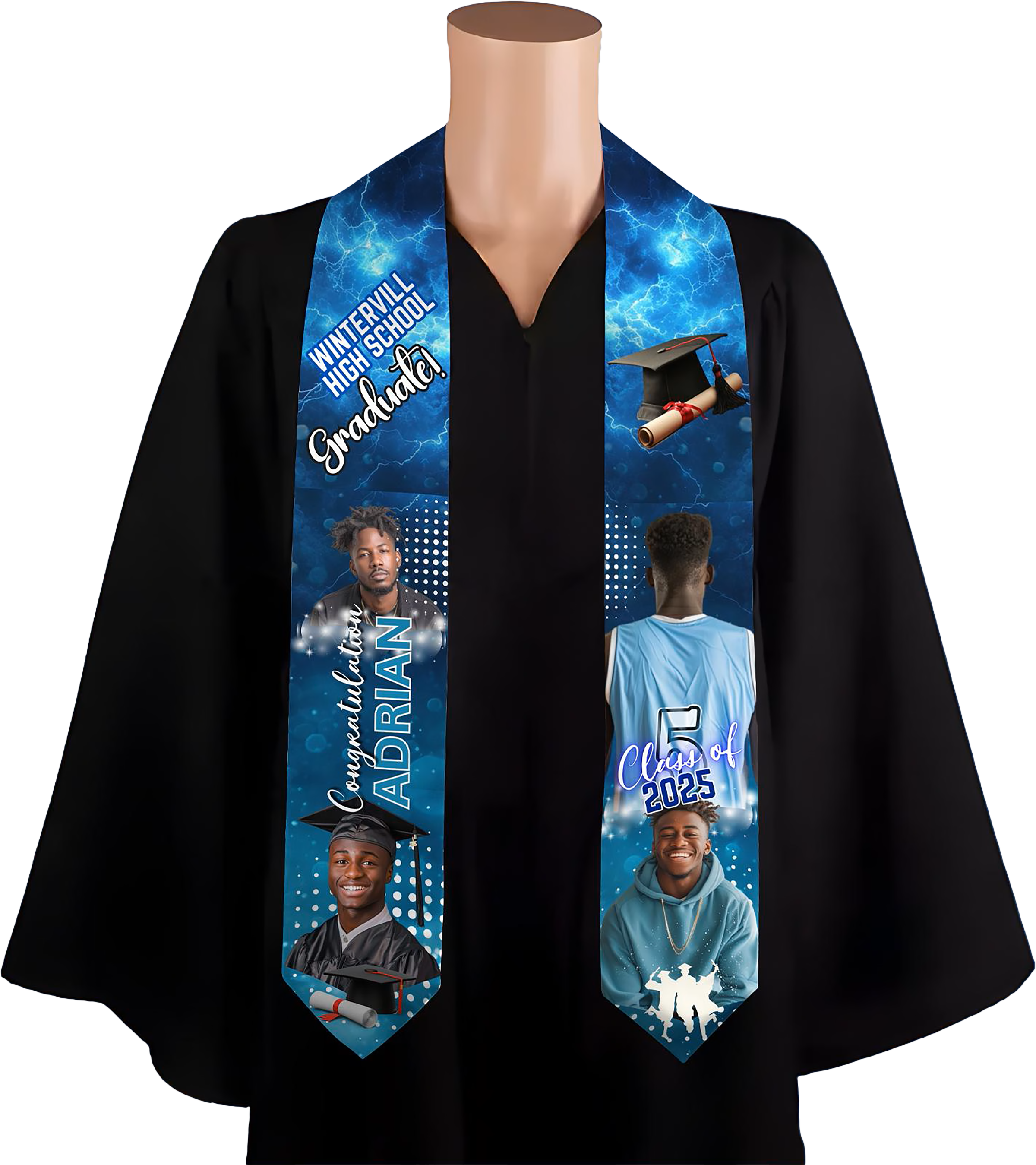 CLANE　GRAPHIC HUGE STOLE Graduation Stole Design | GQ Designs